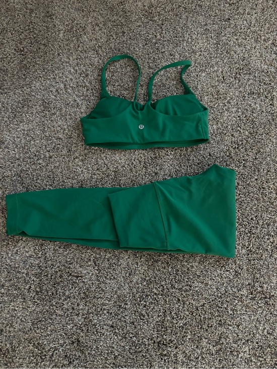 lululemon athletica Other - lululemon athletica Emerald Green Strappy Sports Bra and Leggings Set
